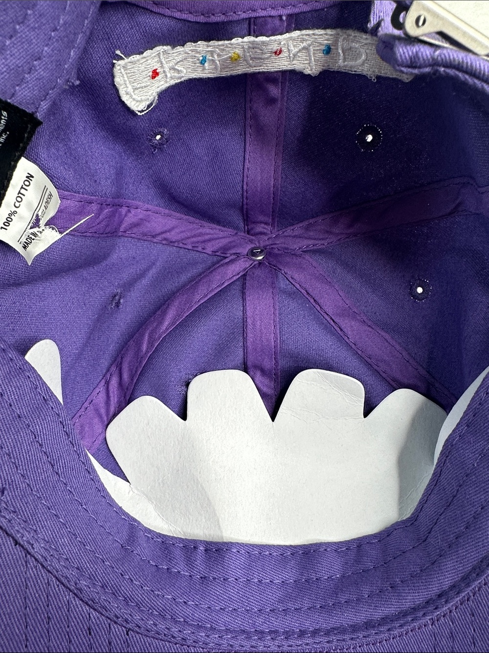 Purple Friends TV show peephole frame strapback baseball cap - Picture 10 of 15